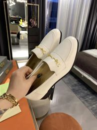 2022 new ponytail buckle fashion shoes shallow mouth design with square toe cap and three-dimensional square heel exquisite details size 34-42