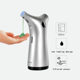 SVAVO 200ml Liquid Soap Dispenser Infrared Sensor Soap Dispenser Hand Sanitizer Automatic S Dispensers Touchless For Kitchen Y200407