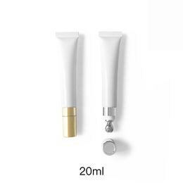 10ml 15ml 20ml Cosmetic Eye Cream Container Massage Essential Soft Tube Empty Lip Balm Metal Top Bottles Free Shipping