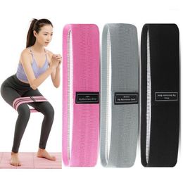 Resistance Bands Yoga Set For Legs BuBooty 3 Levels Elastic Non Slip Sports Fitness Workout Exercise Women/Men Hip1