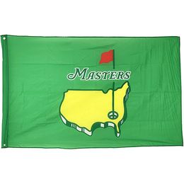 3x5 Masters PGA Golf Sports Flag,100% Polyester Fabric Double Sided Printing 80% Bleed, one layer, Hanging