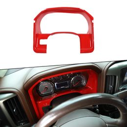Car Dashboard Decor Panel Trim Cover ABS Red 1pcs For Chevrolet Silverado GMC Sierra 2014-2017 Interior Accessories