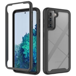 For Samsung S20 S21 Plus Ultra Note 20 Cell Phone Cases Hybrid Dual Layer Soft TPU and Hard PC Protective Shockproof Armour Cover Fit Galaxy A32 A52 A12 A42 A22 5G