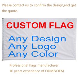 wholesale company logos Canada - Custom Flag Printing Multi Size Flying Banner Rectangle Polyester Decor Advertising Sports Decoration Car Company Logo Customized VT1846