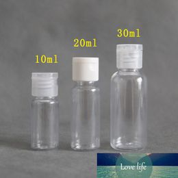 30pcs 5ml 10ml 20ml 30ml Plastic PET Clear Flip Lid Lotion Bottles Cosmetic Sample Vials Travel Liquid Screw Cap Fill Containers