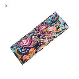 Boho Women Printing Elastic Hairbands Sport Headband Yoga Turban Cross Knotted Headbands Girls Hair Accessories Fashion Headwrap Q sqcKDK