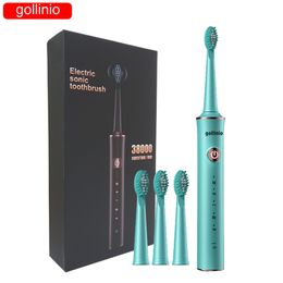 gollinio sonic Toothbrush Electric adult usb fast charging GL42A teeth brush Replacement Brush head Delivery Within 24 Hours 220224