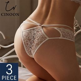 CINOON Intimates Sexy Panties Women'S Lingerie Hollow Out Seamles Female Underwear Thongs String Plus Size Women Free Shiping 201112