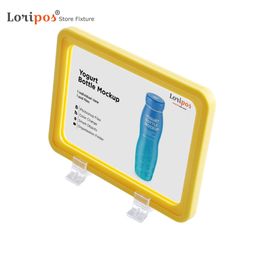 A4 Shop Shelving Counter Top Pos Sale Sign Snap Frame Stand Up Poster Rack Table Price Holder | Loripos
