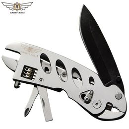 ALMIGHTY EAGLE Multifunction pliers portable tools outdoor Knife Scissors wrench Screwdriver bottle openner Camping and Hiking Y200321