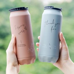 LDFCHENNEL 500ML Stainless Steel Vacuum Flask Insulated Bottle Coffee Thermal Cup Creative Travel Outdoor Car Water Thermos Mugs 201105