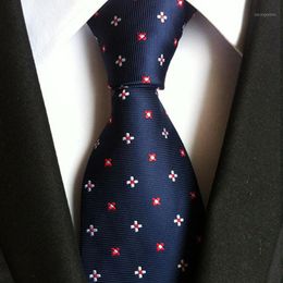 Neck Ties Sitonjwly Classic Business Men's Plaid For Men Luxury Wedding Party Neckties Gravatas Custom Logo1
