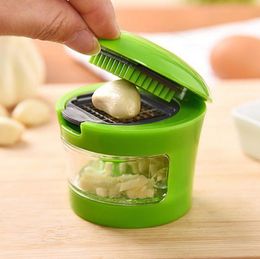 Garlic Grater Mini Portable Stainless Steel Garlic Press Chopper Slicer Hand Presser Grinder Crusher Kitchen Gadget SN4851