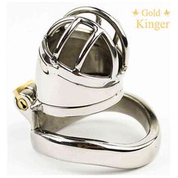 NXY Cockrings Chaste Bird Male Stainless Steel Cock Cage Penis Ring Chastity Device with Stealth New Lock Adult Sex Toys A271 1214