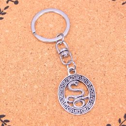 Fashion Keychain 34*25mm snake totems Pendants DIY Jewellery Car Key Chain Ring Holder Souvenir For Gift