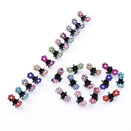 12 Pcs Rhinestone Butterfly Small Hair Claw Hairpins Hair Accessories Ornaments Hair Clips Hairgrip For Women Girls Kids H jllqJd