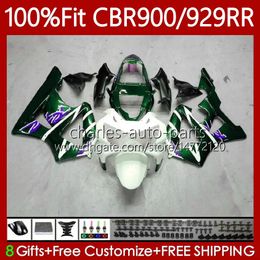 OEM Bodywork For HONDA CBR900 CBR929 RR 900CC 929CC 2000 2001 68No.117 CBR Dark green 900 929 RR CC CBR929RR 00-01 CBR900RR CBR 929RR 900RR 00 01 Injection Fairing Kit