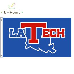 NCAA Louisiana Tech Bulldogs Flag 3*5ft (90cm*150cm) Polyester flag Banner decoration flying home & garden flag Festive gifts