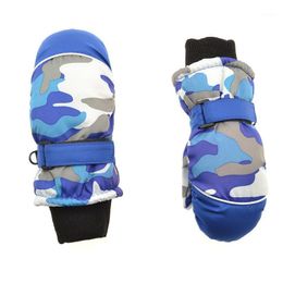 Ski Gloves High Quality Cute Unisex Camouflage Print Winter Freeze-proofing Kids For Skating1