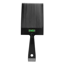 Dual-Ended Hair Comb Barber Clipper Flat Top Styling Comb with Accurate Water Levelling System Hairdressing Tool Wide W9491