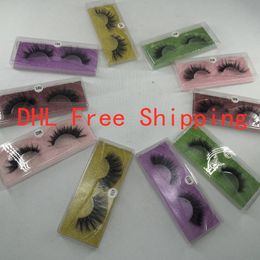 3D Mink lashes 100% Volume Natural long Hair 6D False Eye lashes Extension Fake Lash Makeup Mink Eyelashes Pack