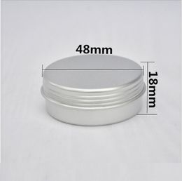 20g silver Aluminium jar pot tin container lip balm face gel Moisturiser powder case eye shadow skin care cosmetic packing