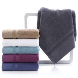 34*75cm Bathroom Towels Long-staple Cotton Pure Cotton Padded Towel Home Hotel Supplies Bathroom Supplies 6 Color Can Custom Logo XD24086