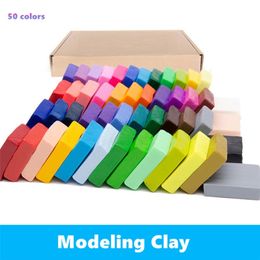 24 Pcs DIY Polymer Clay Baking Hand Casting Kit Puzzle Modelling Baby Handprint Slime Slimes Fun Toys For Children 201226
