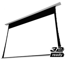 Best 4K White Woven Sound max acoustically transparent projector screen Motorised in-ceiling tab tensioned projection screen