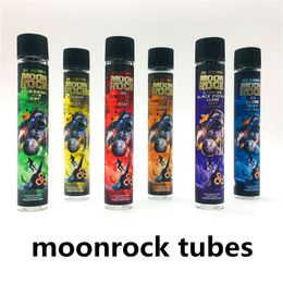 Preroll Moonrocks Glass Tubes Clear 120*20mm Pre-roll Package E-Cigarettes Glass Tube Bottle 6 Stickers 250pcs lot DANKWOODS