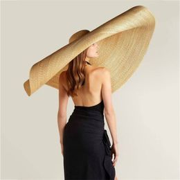 Wide Brim Beach Sun Hat Women Fashion Foldable Straw Cap Protection Large Cover Anti-UV Sun Big Hats Summer Bucket Chapeau Y200102