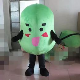 High quality mung bean Mascot Costumes Christmas Fancy Party Dress Cartoon Character Outfit Suit Adults Size Carnival Easter Advertising Theme Clothing