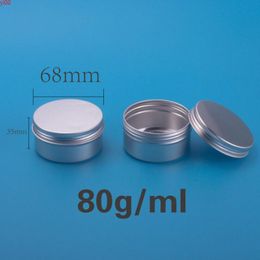 80ml Nail Art Makeup Lip Gloss Tin Cans Box Metal Aluminium Jars Tool Travel Set 50pcs/lot Points Bottling Waxqualtity