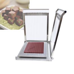 stainless steel 30*30cm double arm manual chocolate cutter/cheese cake guitar dicing machine /chocolate cutting machine