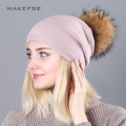 Comfortable Knitted Womens Cap Wool Content 80% and Winter Warm Life Hat with pompon,Double thick pants casual hat