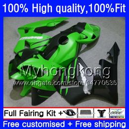 Fairing 100%Fit For HONDA CBR 600 CC RR CBR600F5 600CC 48HM.130 CBR 600RR Flat green CBR600RR 2005 2006 CBR600 RR F5 05 06 Injection Body