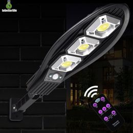 2COB 3COB Solar Street Lamp Outdoor Motion Sensor Recharge Wall Light Waterproof Emergency For Garden Porch 1pcs