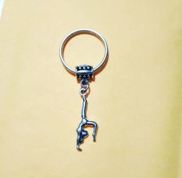 NEW HOT Fashion Jewellery Female gymnast Keychain - charm pendant key chain ring DIY Fit Keychain - 211