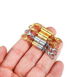 Cord Wire 5pcs/lot Lobster Clasp Metal Copper Magnetic Connectors For Diy Leather Bracelets Necklace Jewellery Making Findings wmtNkF