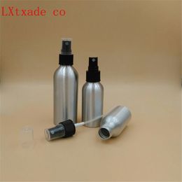 Free Shipping 30ml Aluminium Spray Lucifugal Bottles Metal bottles Black white clear Sprayer lid