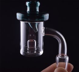 25mm Quartz Banger Nail 4mm bottom Core Reactor quartz nail with Carb Cap 10mm 14mm 18mm for glass bong