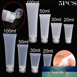 5PCS x 15ml-100ml Lotion Bottle Empty Squeeze Refillable Matte Smooth Cosmetic Body Hand Shampoo Plastic Container Flip Cap