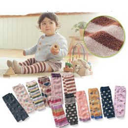 18 Colors Baby Leg Warmer Children infant leggings Tights striped dot snowflake print Leg stockings Knee Pads M3022