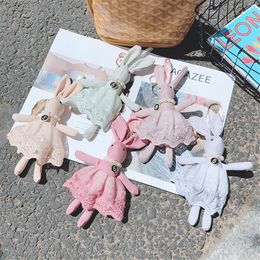 24cm Cute Dress Rabbit Doll Baby Soft Plush Toys For Children Pearl Mate Stuffed &Plush Animal Christmas Toys gift For Girls
