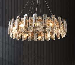 Postmodern K9 Crystal Luxury LED Chandelier Lighting Dining Living Room E14 New Hanging Lamp Bedroom Lobby Home Deco Fixtures