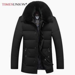 Winter Jacket Men Removable Real Fur Collar Hooded Duck Down Jacket Men Thick Warm Mens Winter Jackets and Coats 201103