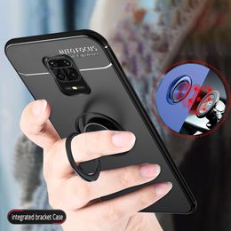 Shockproof Metal Ring Cases For Xiaomi Redmi Note 9s 9 Pro Max 9a 9c Soft Tpu Magnetic Car Holder Phone Case Coke Cover