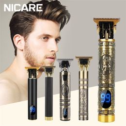 NICARE Hair Cutting Machine Professional Clipper Men Electric Shaver Beard Barber Rechargeable Trimmer for Man cut 220216