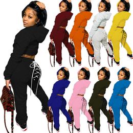 women outfits two piece set tracksuit long sleeve pantsuit pullover + legging women clothes sportsuit new hot sale womens clothing klw5157