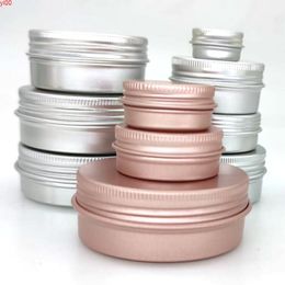 50pcs/lot 5g 10g 15g 20g 30g 40g 50g Aluminium Jars 5ml 10ml 15ml 20ml 30ml 50ml Empty Cosmetic Metal Aluminium Tin Containersqualtity